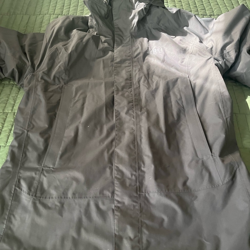 REI insulated rain jacket.